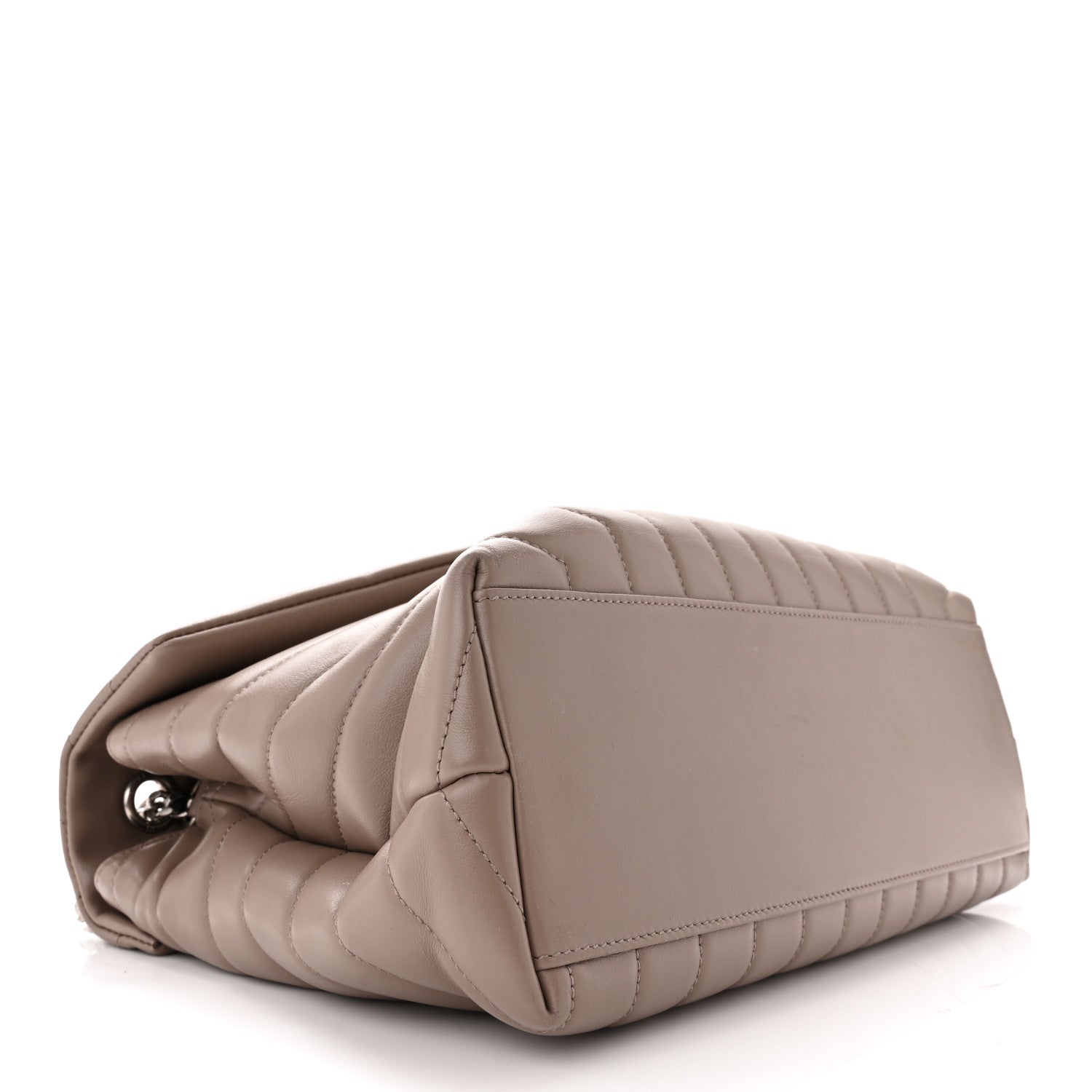 Saint Laurent Calfskin Y Quilted Monogram Medium Loulou Chain Satchel Rose Antic 4 of 12