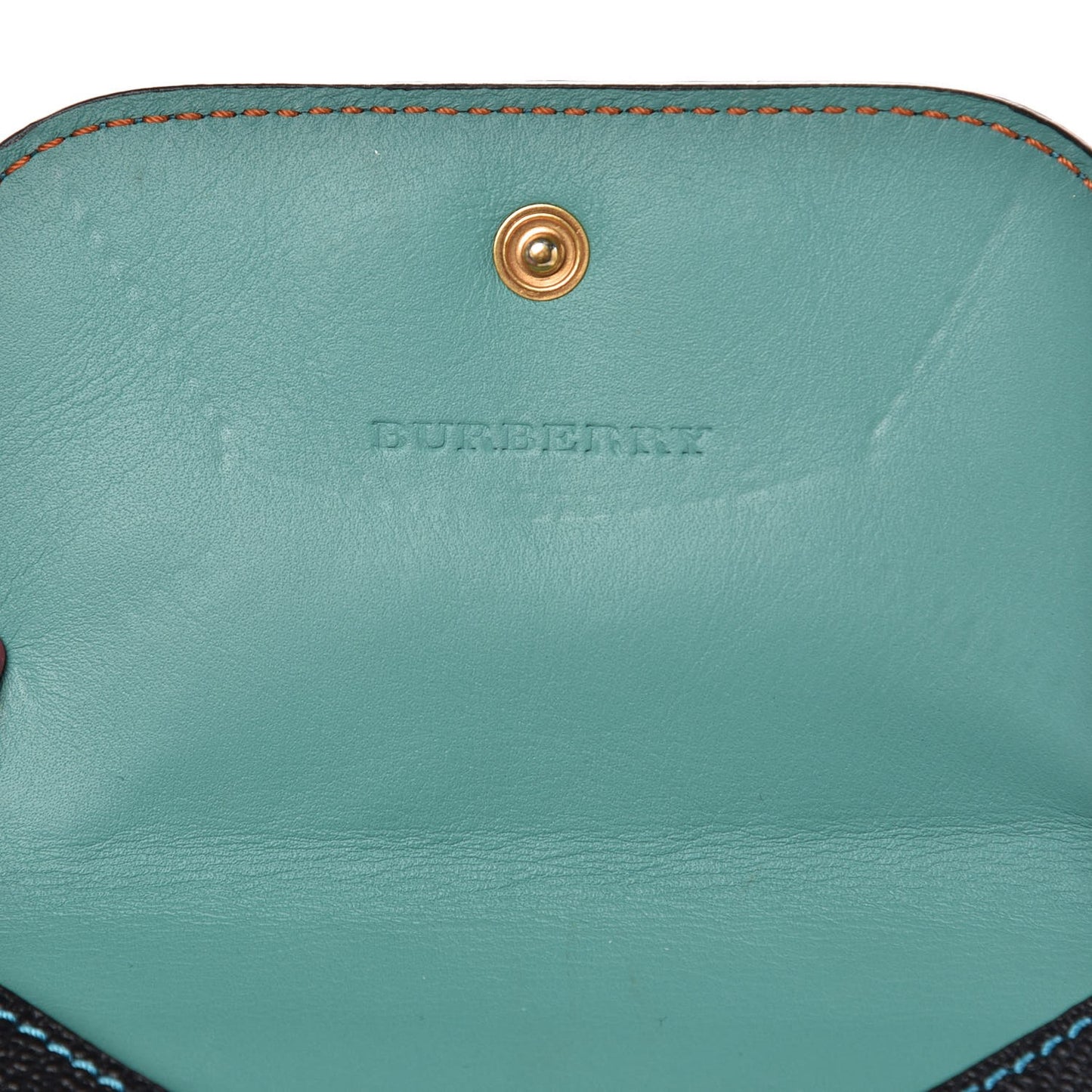 Grainy Calfskin Card Case Black