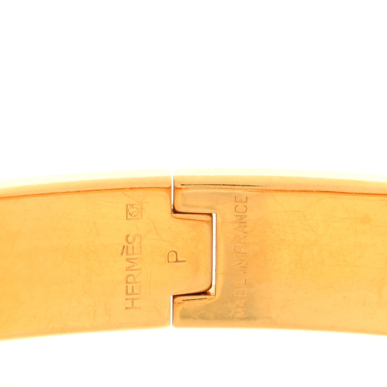 Hermes Enamel Narrow Clic Clac H Bracelet GM Marron Glace 4 of 4