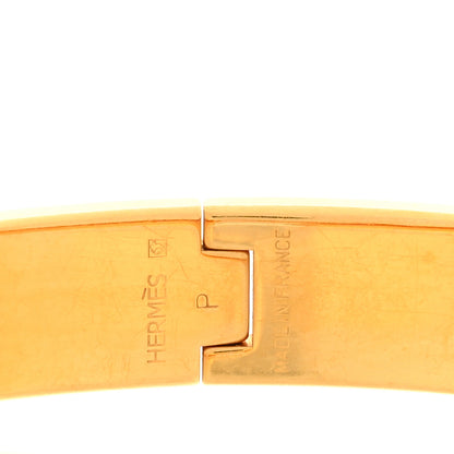 Hermes Enamel Narrow Clic Clac H Bracelet GM Marron Glace 4 of 4