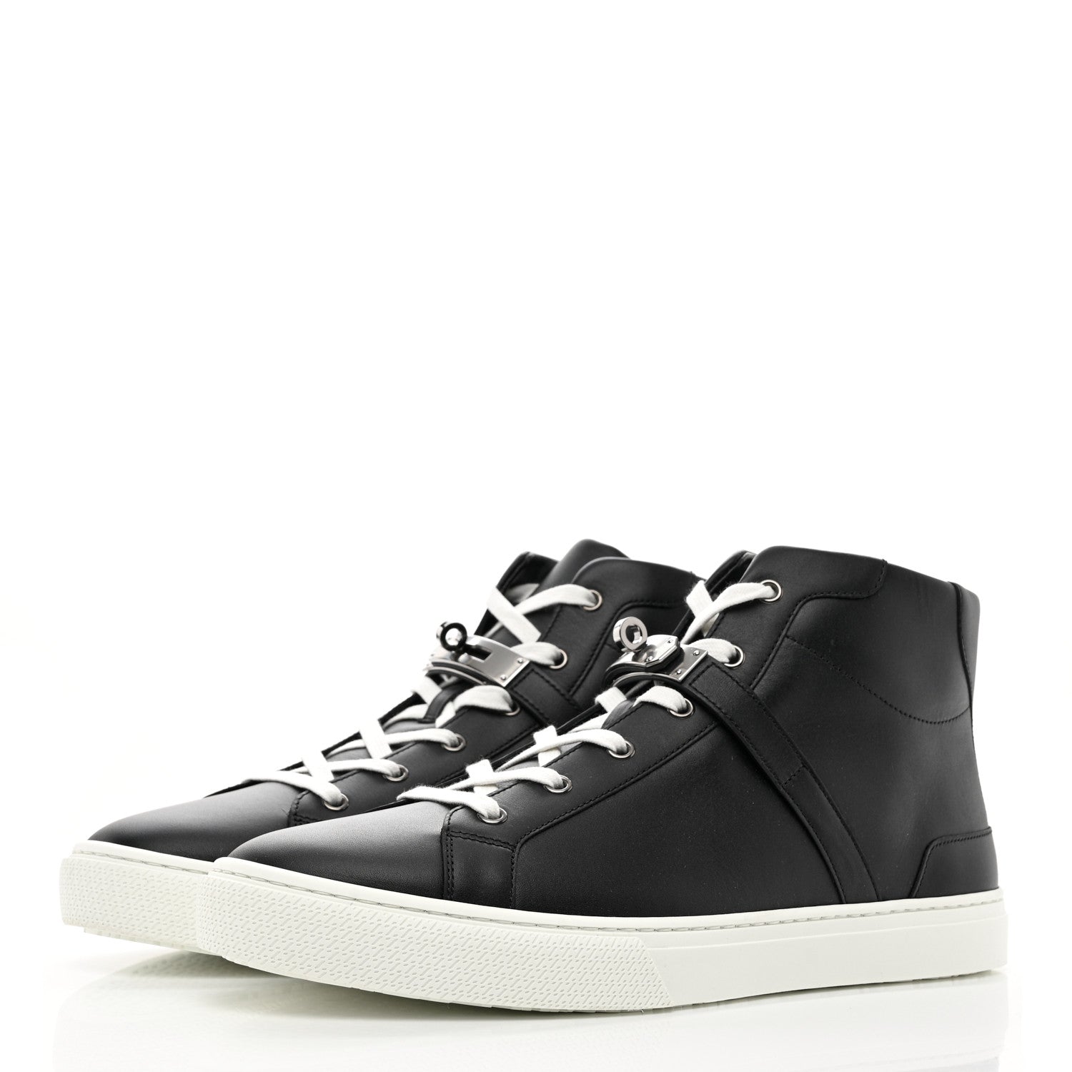 Hermes Calfskin Mens Daydream Sneakers 44 Black 3 of 10