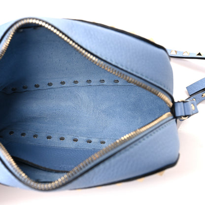 Valentino Garavani Pebbled Calfskin Rockstud Camera Crossbody Bag Niagara 5 of 9