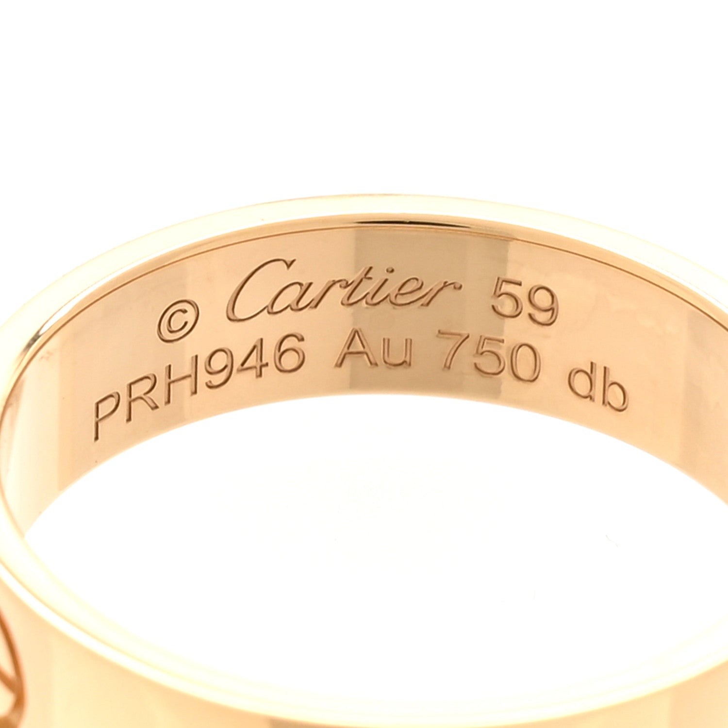 Cartier 18K Yellow Gold 5.5mm LOVE Ring 59 8.75 4 of 5