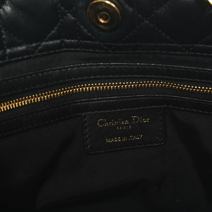 Christian Dior Lambskin Cannage Large Dior Soft Shopping Tote Black 6 of 7