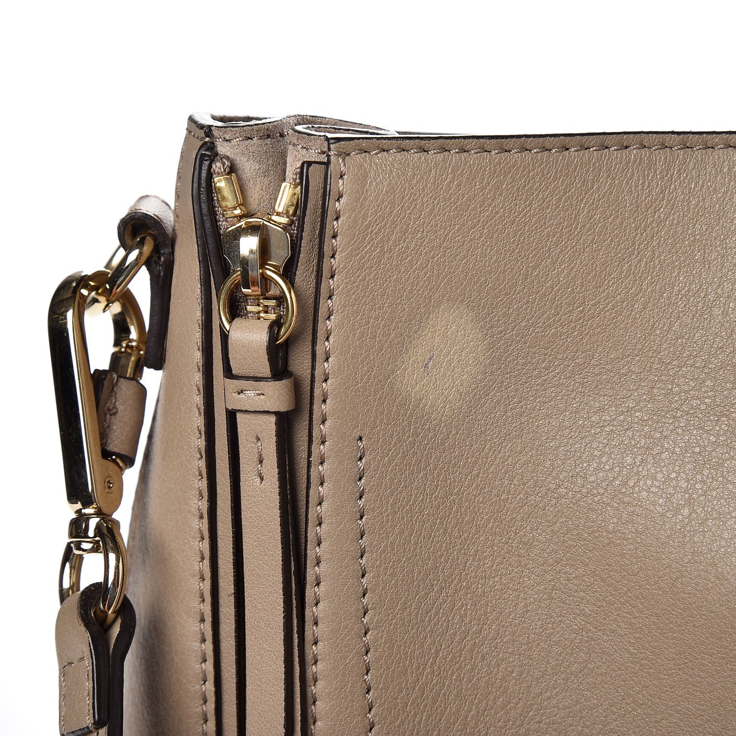 Chloe Suede Calfskin Small Faye Backpack Motty Grey 9 of 10