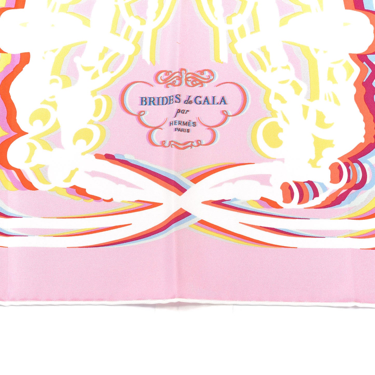 Silk Brides De Gala Shadow Pocket Square Rose Pale Blanc