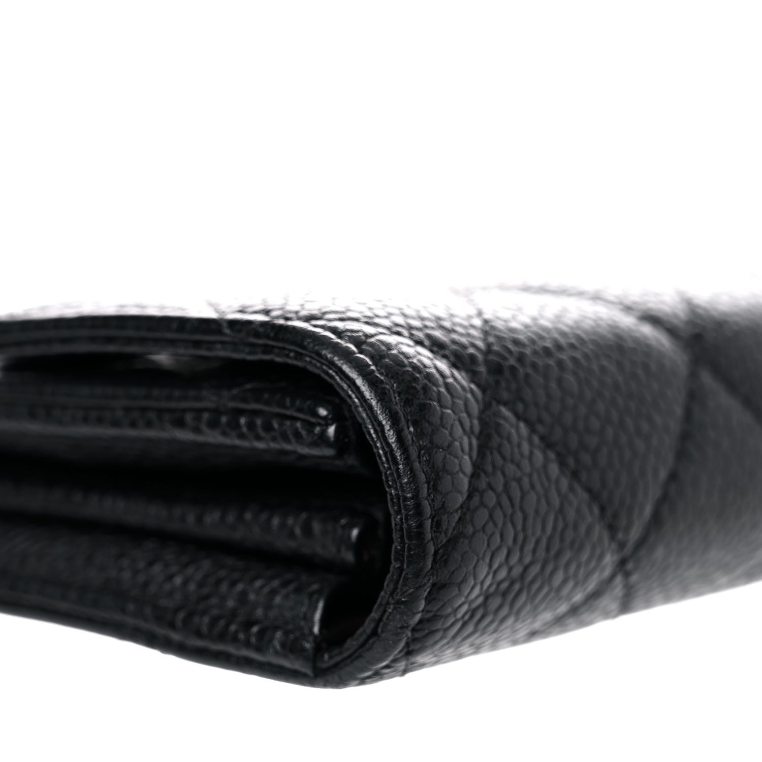 Chanel Caviar Quilted Large Gusset Flap Wallet Black 11 of 15