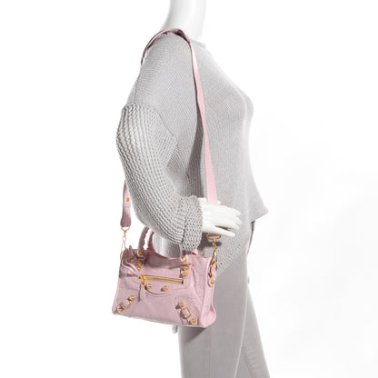 Balenciaga Agneau Giant 12 Gold Hardware Mini City Rose Poudre Rose Petunia 8 of 15