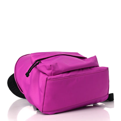 Balenciaga Sport Nylon Logo Embroidered S Wheel Backpack Fuchsia Black 4 of 7