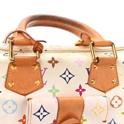 Louis Vuitton Monogram Multicolor Speedy 30 White 18 of 18