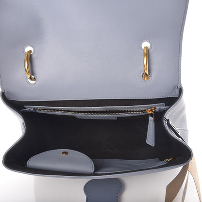 Burberry Trench Calfskin Medium DK88 Top Handle Bag Slate Blue 7 of 9
