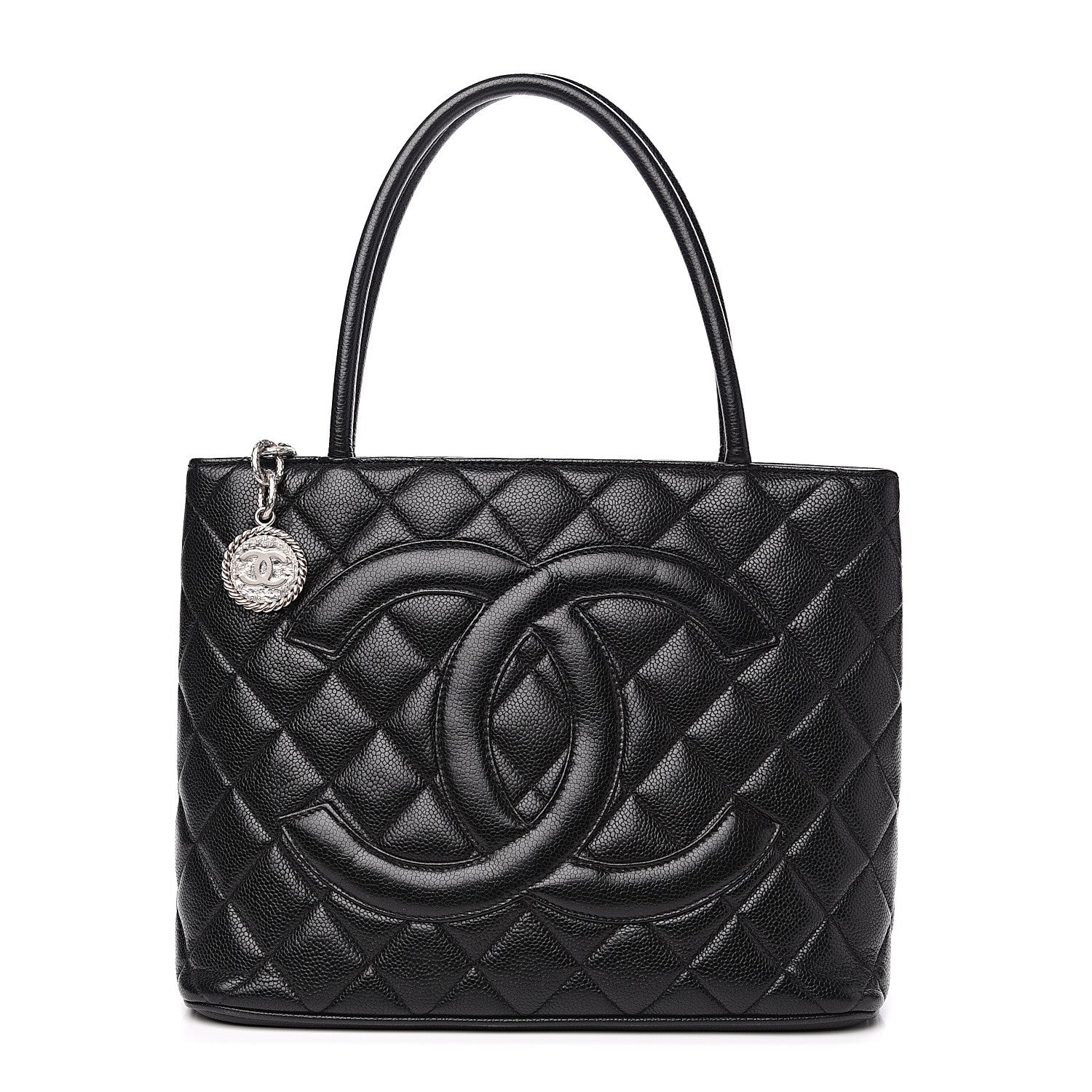 Chanel Caviar Quilted Medallion Tote Black 1 of 12