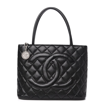 Chanel Caviar Quilted Medallion Tote Black 1 of 12