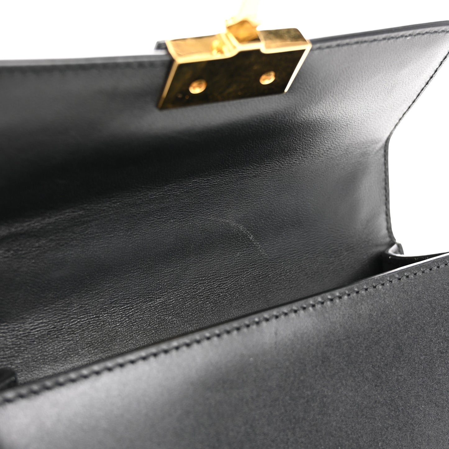 Smooth Calfskin Micro 30 Montaigne Flap Bag Black