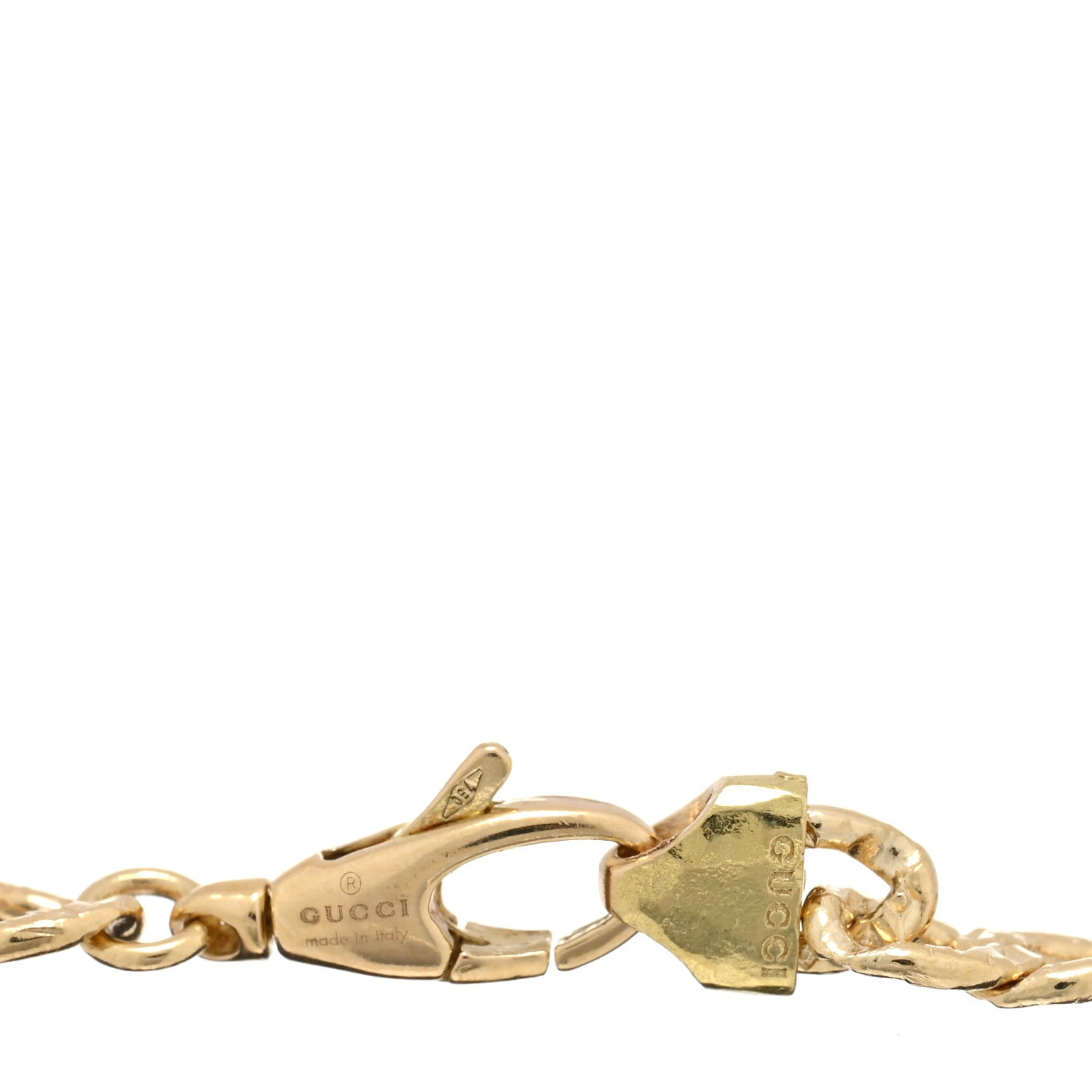 Gucci 18K Yellow Gold Diamond Fire Opal Lion Head Bracelet 3 of 3