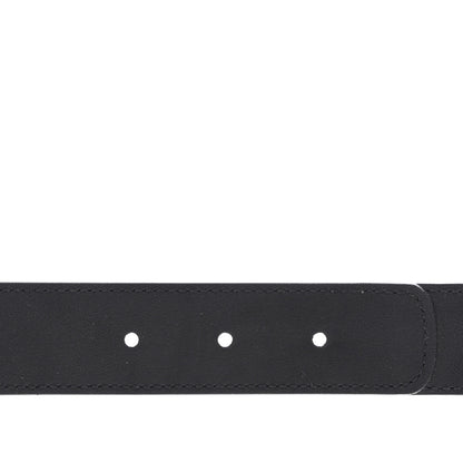 Gucci GG Supreme Monogram Matte Plutone Calfskin Double G 30mm Belt 75 30 Beige Ebony Black 4 of 7