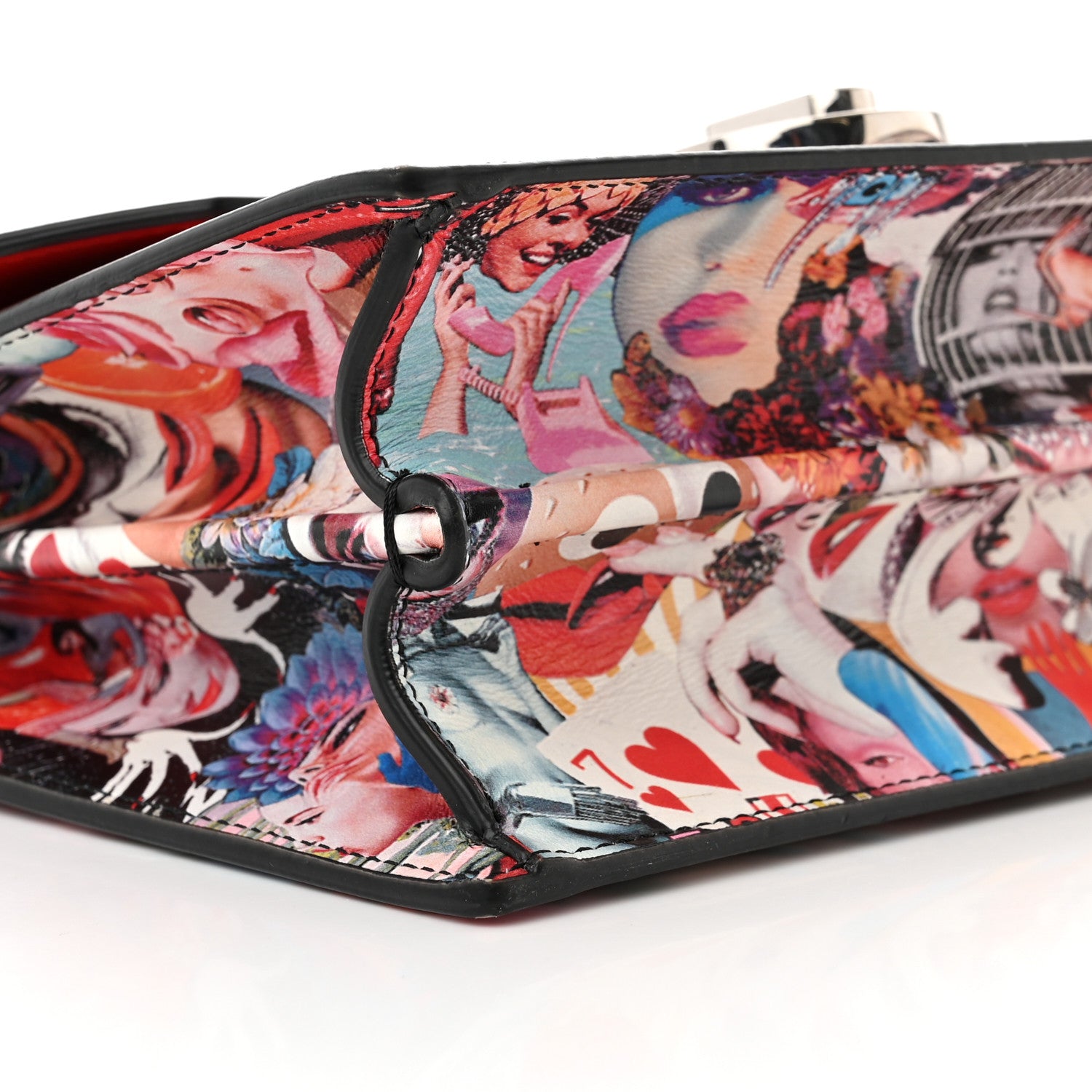 Christian Louboutin Calfskin Patent Sneakers Sole Printed Small Elisa Loubi Multicolor 14 of 14