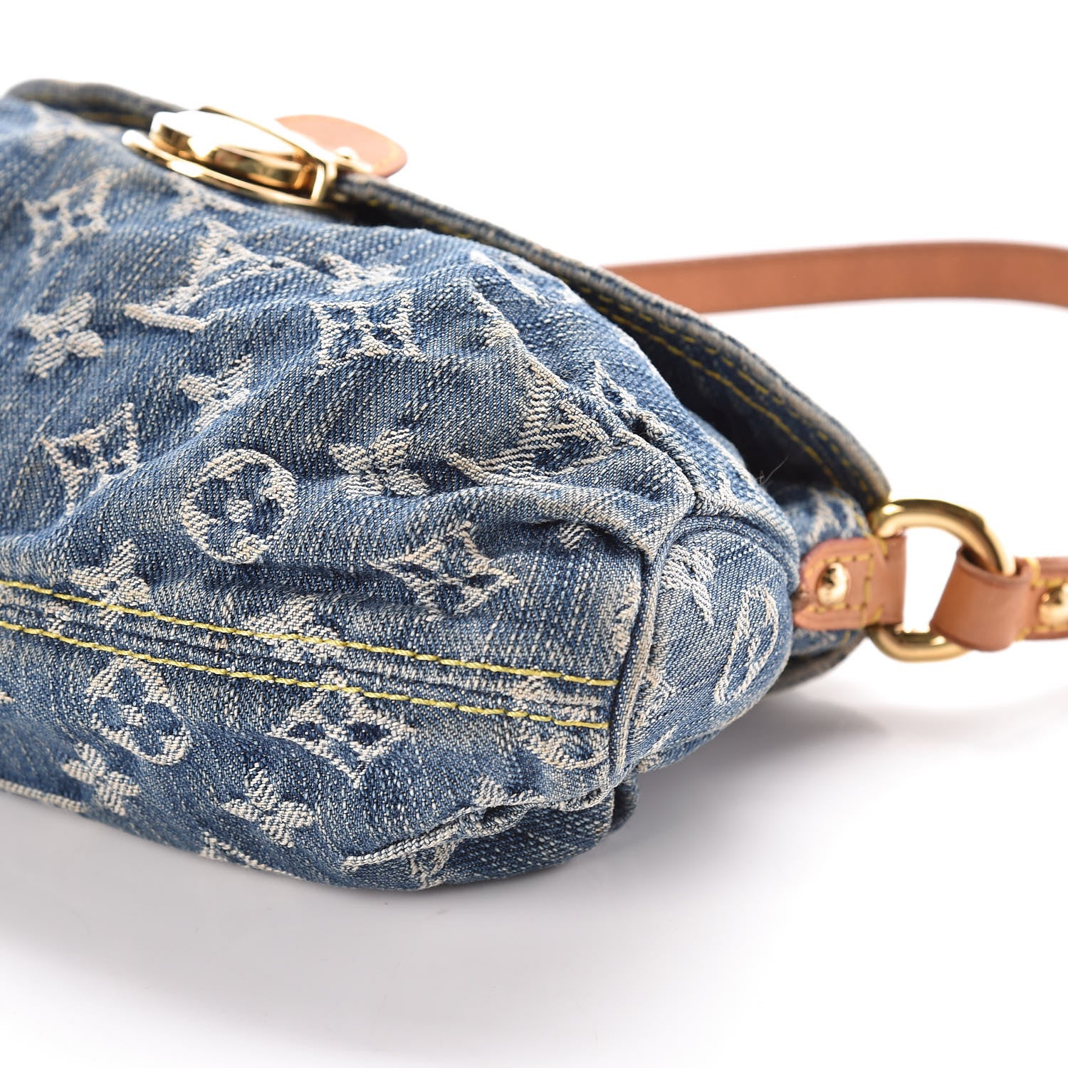 Louis Vuitton Monogram Denim Mini Pleaty Blue 8 of 15