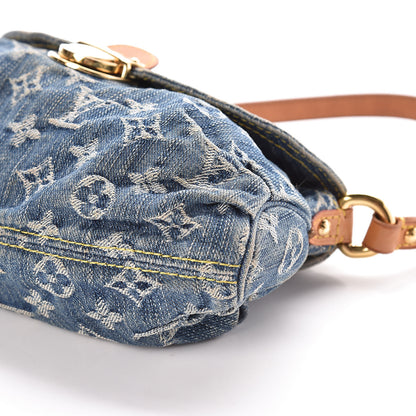 Louis Vuitton Monogram Denim Mini Pleaty Blue 8 of 15