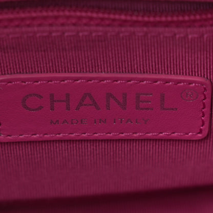 Chanel Aged Calfskin Quilted Small Gabrielle Hobo Fuchsia 6 of 10