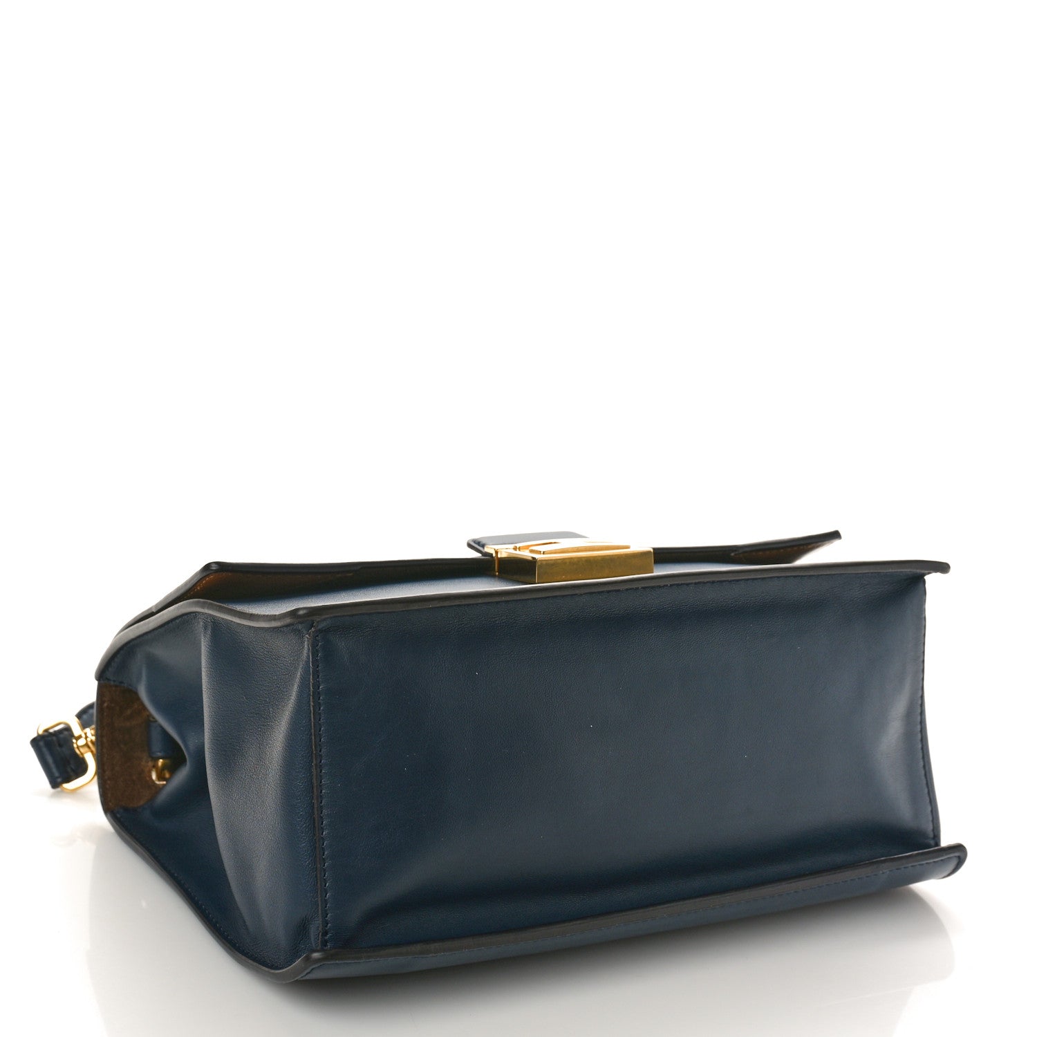 Fendi Vitello Grace Matte F is Fendi Kan U Shoulder Bag Navy Blue 4 of 10