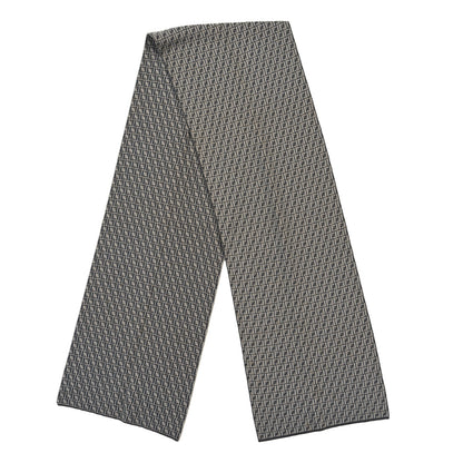Fendi Wool FF Scarf White Grey 2 of 3