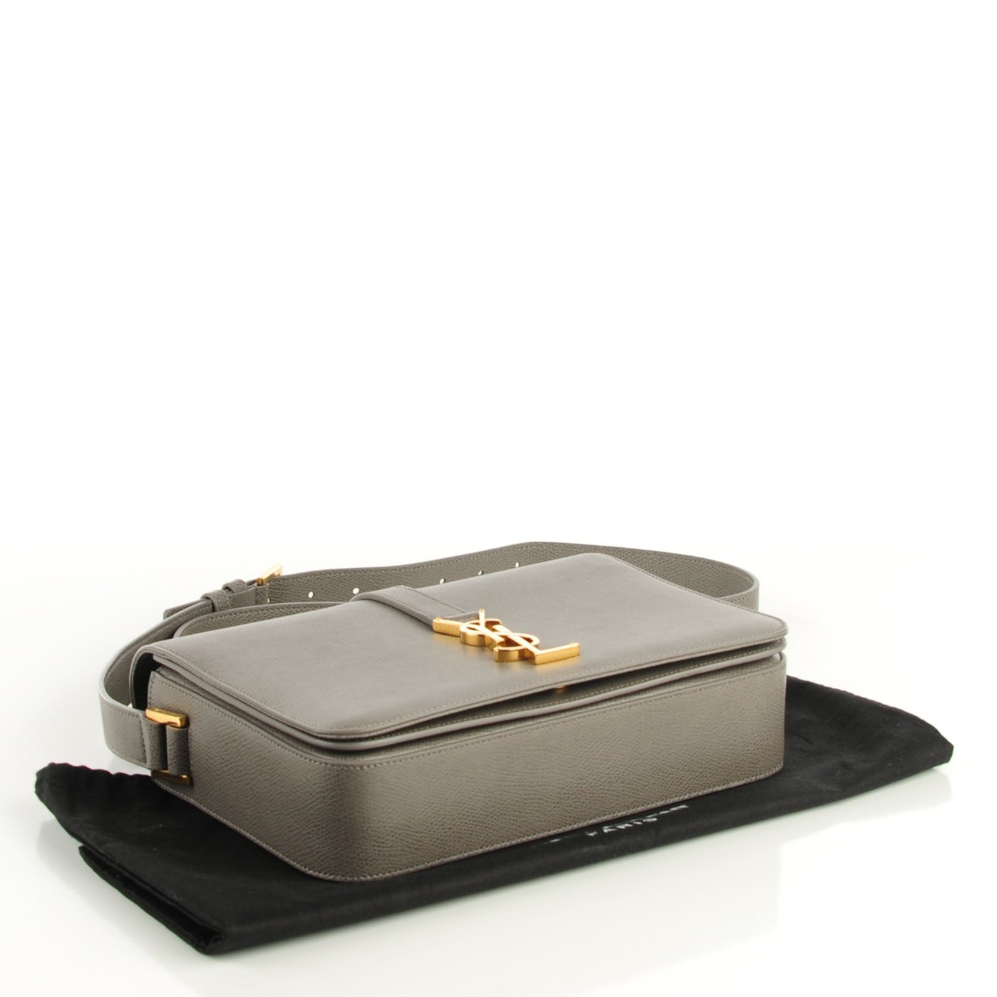 Textured Calfskin Medium Classic Monogram Universite Bag Fog