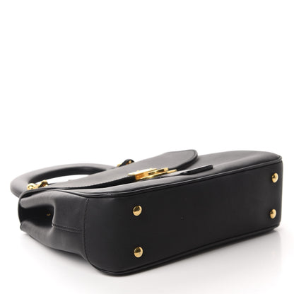 Burberry Trench Calfskin Medium DK88 Top Handle Bag Black 4 of 10
