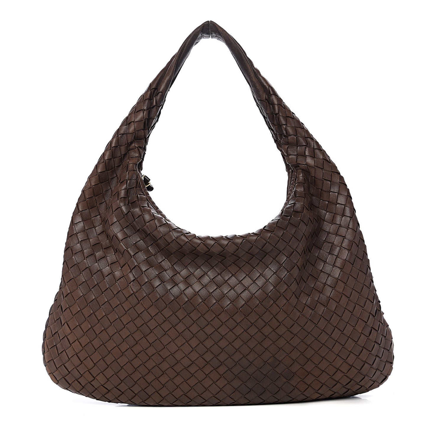 Nappa Intrecciato Medium Veneta Hobo Ebano