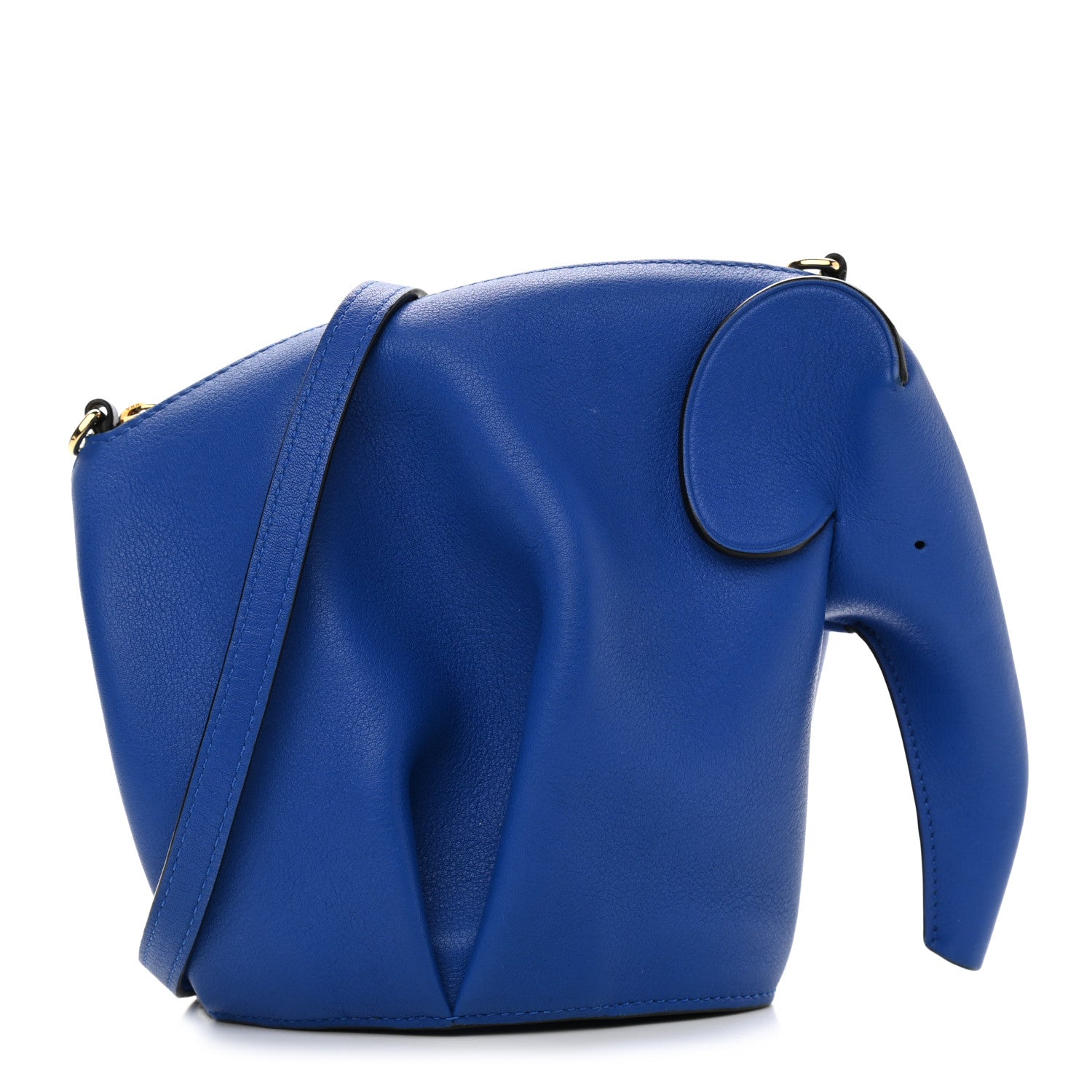 Loewe Calfskin Mini Elephant Crossbody Bag Electric Blue 1 of 9