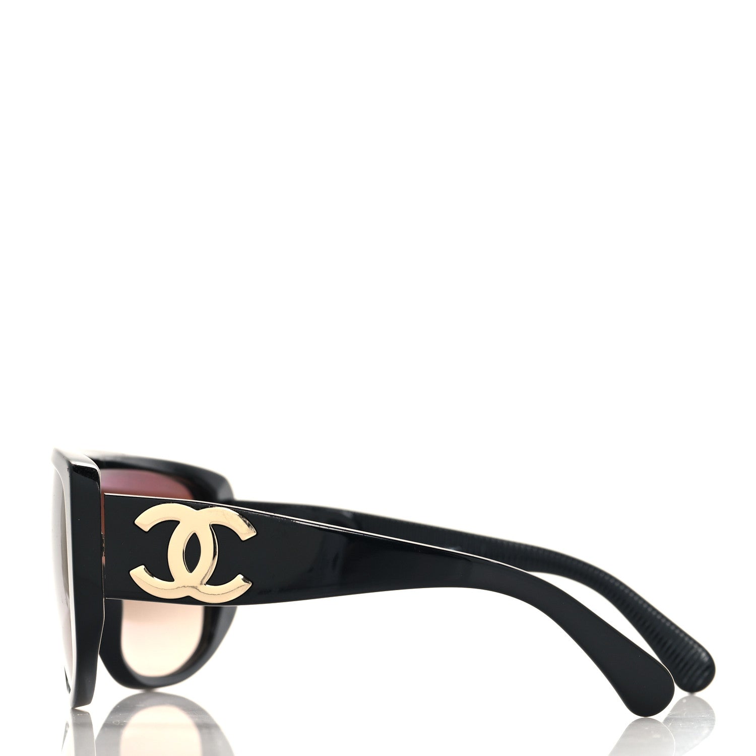 Chanel Acetate Shield Sunglasses 5495 Black 3 of 8