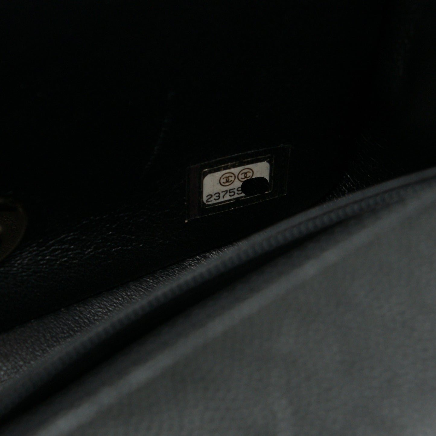 Caviar Quilted Mini Square Flap Black