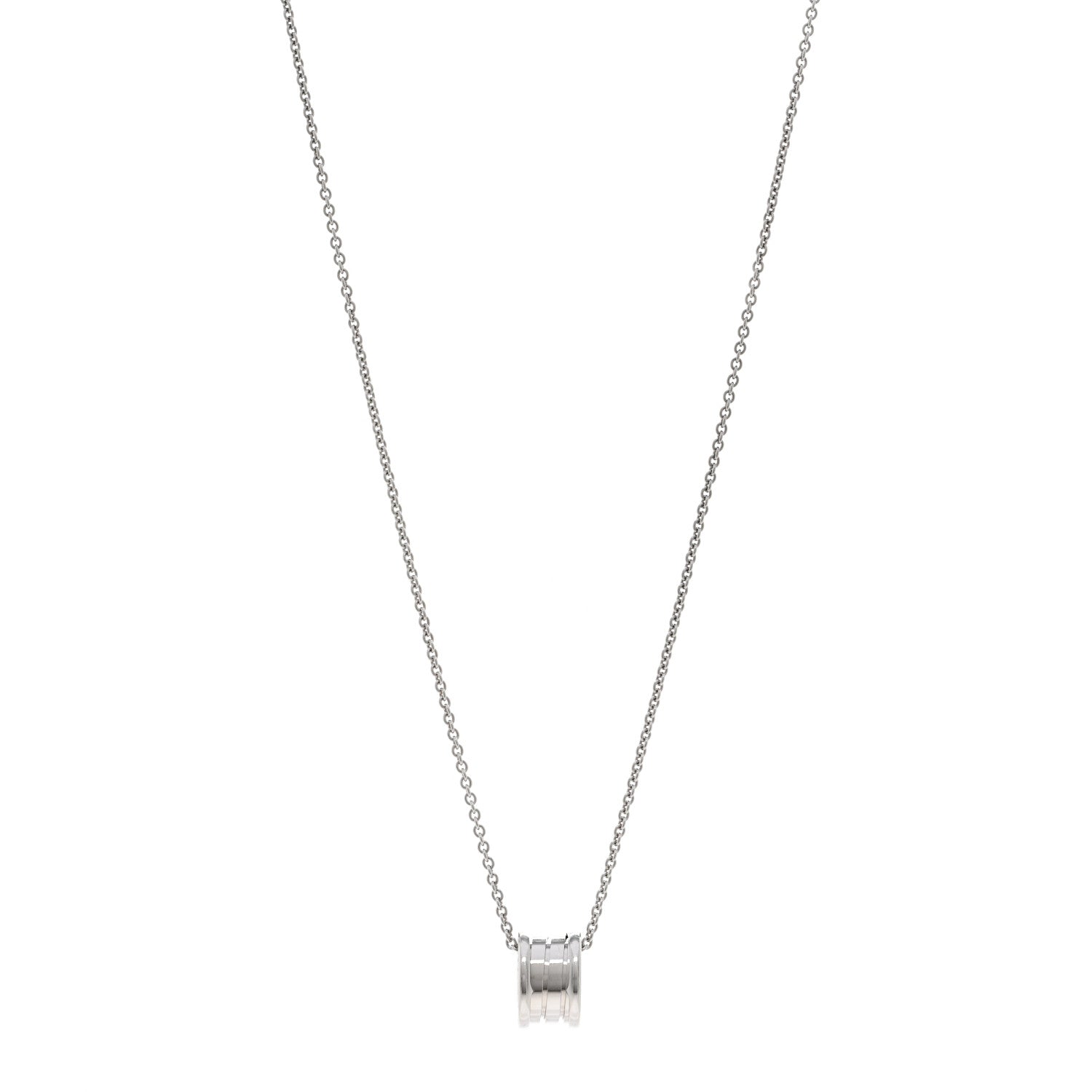 Bulgari 18K White Gold B.Zero1 Pendant Necklace 1 of 4