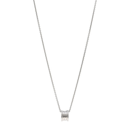 Bulgari 18K White Gold B.Zero1 Pendant Necklace 1 of 4