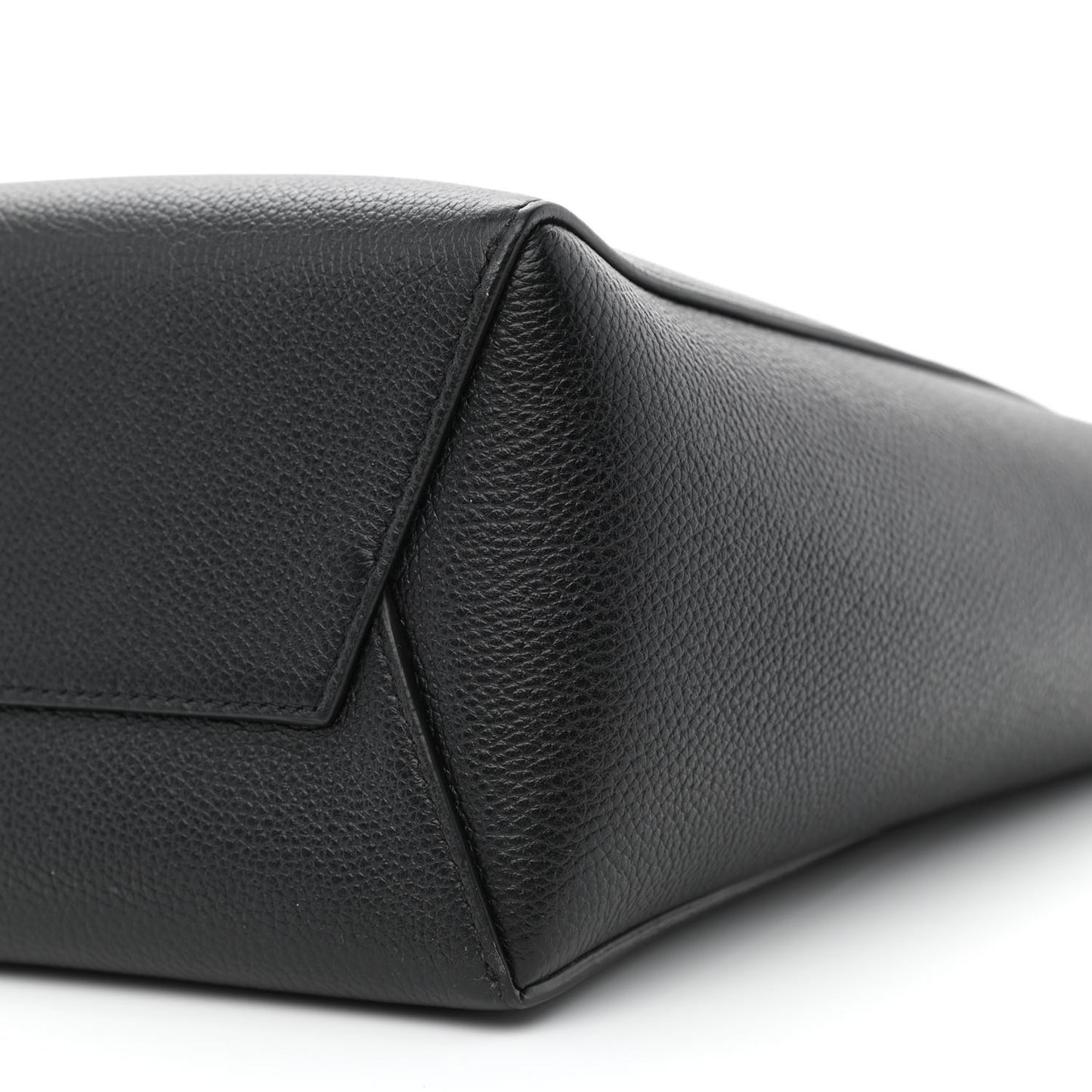 Soft Grained Calfskin Small Sangle Bucket Bag Black