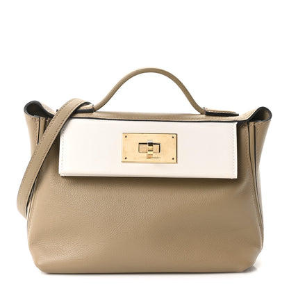 Hermes Evercolor Swift 21 24/24 Beige Marfa New White 1 of 11