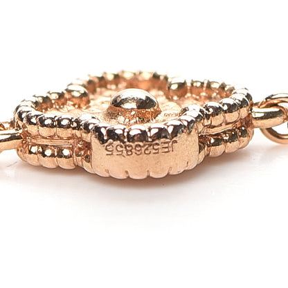 Van Cleef & Arpels 18K Rose Gold 16 Motifs Sweet Alhambra Necklace 6 of 7