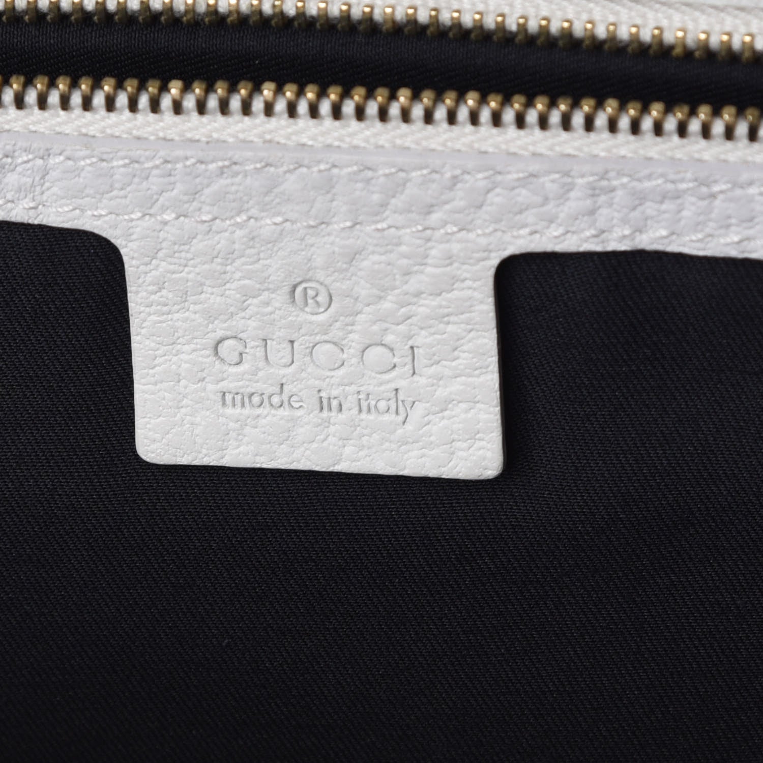 Gucci Pebbled Calfskin Web Blondie Flap White 8 of 23