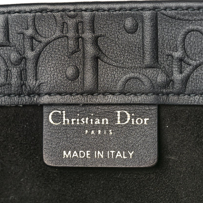 Christian Dior Oblique Calfskin Embossed Large Book Tote Black 6 of 8