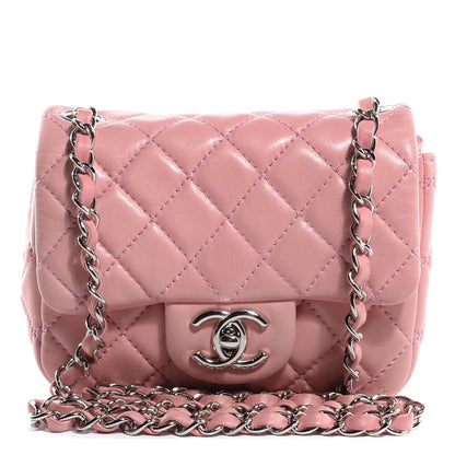 Chanel Lambskin Quilted Mini Square Flap Light Pink 1 of 10