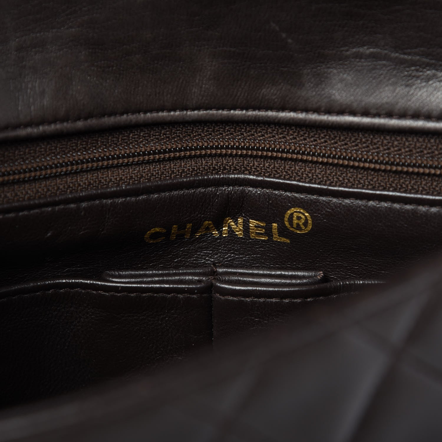 Chanel Lambskin Quilted Small Single Flap Brown 8 of 11