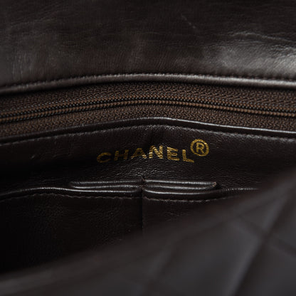 Chanel Lambskin Quilted Small Single Flap Brown 8 of 11
