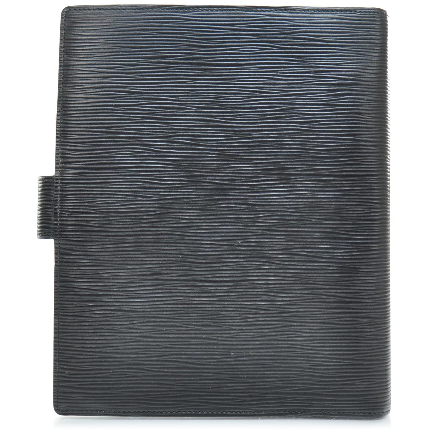 Louis Vuitton Epi Large Ring Agenda Cover Black 2 of 6