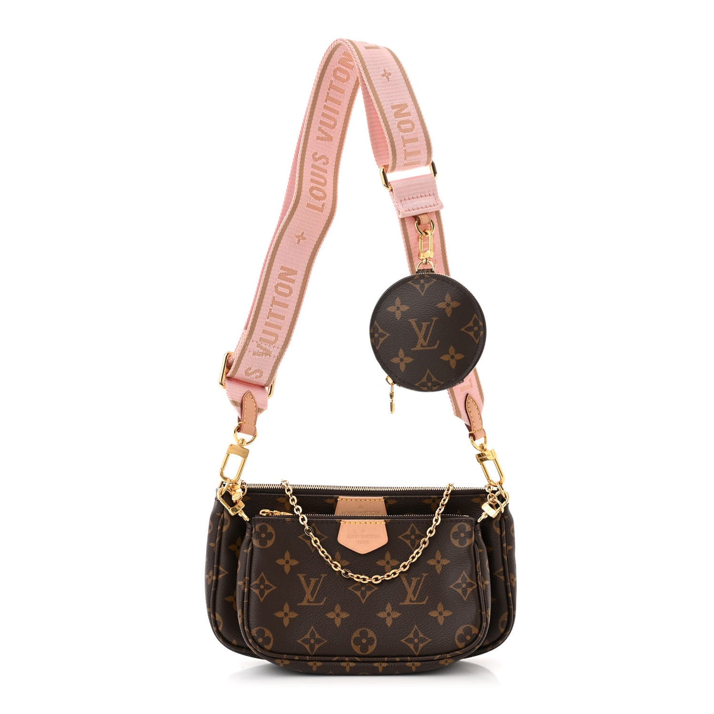 Monogram Multi Pochette Accessories Rose Clair