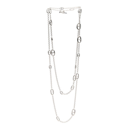 Hermes Sterling Silver Farandole Necklace 160 3 of 5