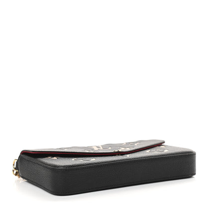 Louis Vuitton Empreinte Monogram Giant Felicie Pochette Black Beige 5 of 9