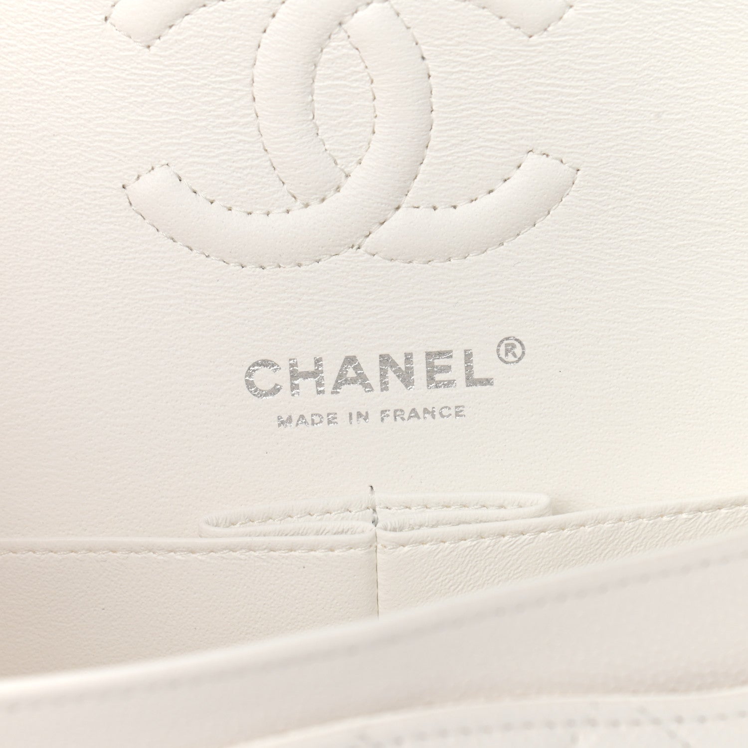 Chanel Caviar Quilted Small Double Flap White 6 of 9