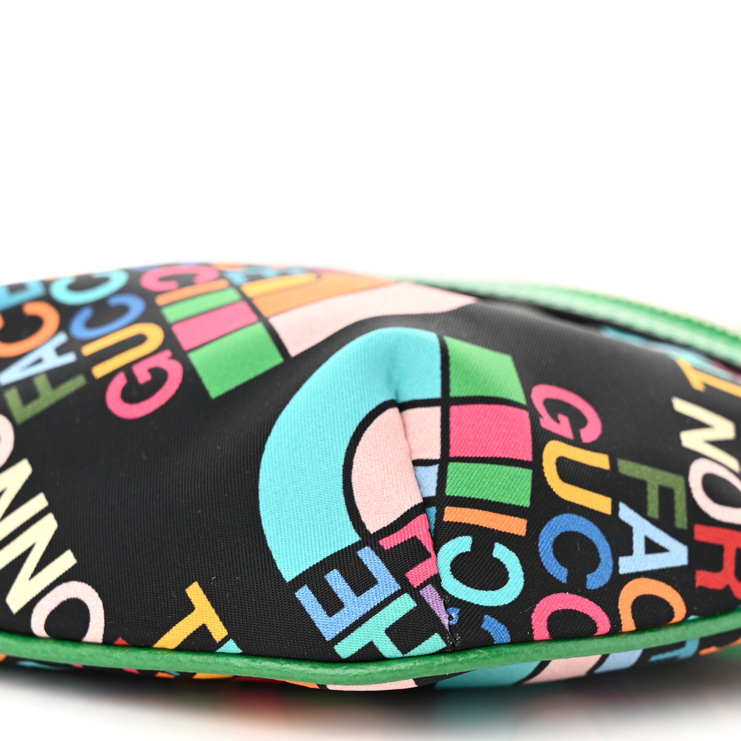 X THE NORTH FACE Econyl Nylon Textured Dollar Calfskin Belt Bag Black Turquoise New Shamarock New Cherry Red