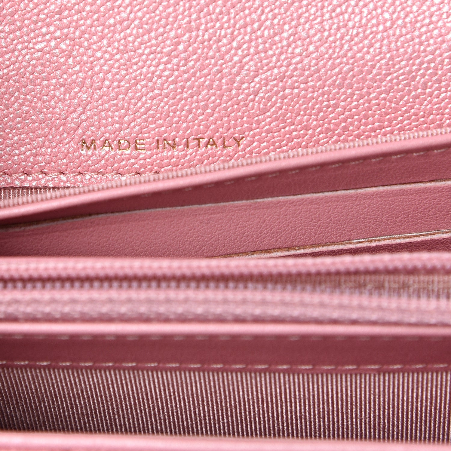 Chanel Iridescent Caviar Quilted Medium Flap Wallet Rose Pink 6 of 8
