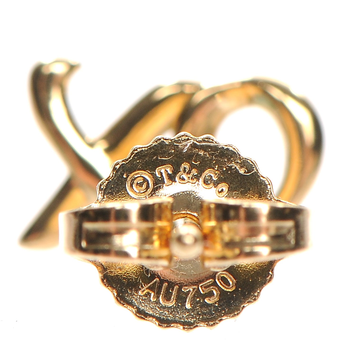 18K Yellow Gold Paloma's Graffiti Love and Kisses Earrings